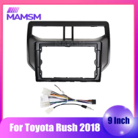 9Inch Fascia For Toyota Rush 2018 Car Radio Android MP5 Large screen Player Panel Casing Frame 2 Din Head Unit Stereo Dash Cover