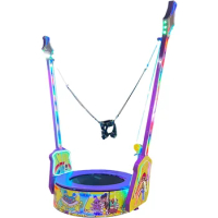 New design rock bass trampoline kids bungee jumping ride for sale