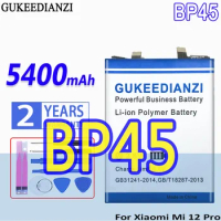High Capacity GUKEEDIANZI Battery BP45 5400mAh For Xiaomi Mi12Pro Mi 12 Pro 12Pro Mobile Phone Batteries