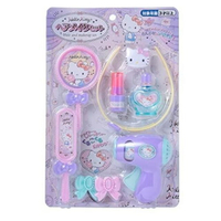 小禮堂 Hello Kitty 吹風機髮飾玩具組 (紫綠泡殼款)