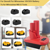 For Milwaukee 12V Tool Adapter For Dewalt For Milwaukee 18V Battery Convert For Milwaukee 12V Electrical Tools Battery Adapter