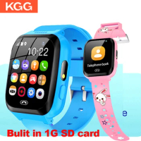 Game Watch Kids Smart Watch 2G Phone Call Music Play Flashlight 6 Games 1GB SD Card Clock For Boys Girls Gifts.
