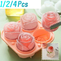 Rose Ice Hockey Silicone Mold DIY Household Ice Maker Coffee Ice-Cream Mould Homemade Dessert Drink Ice Mold Kitchen Home Gadget