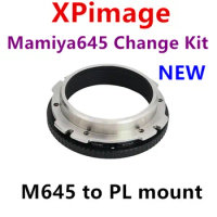 Mamiya 645 Lens Change Adapter ring to ARRI PL CINE mount For mini LF ALEXA S35 M645 to PL XPIMAGE Change Adapter Mamiya645-PL