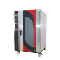 Top Bakery Factory Supply 10-Trays Gas Convection Baking Commercial Cake Oven With Steam Functions
