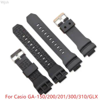 Silicone Watch Strap for Casio G-Shock GA-150 GA-200/201 GA300/310/GLX Diving Sport Watchband Bracelet Accessories for Men Women
