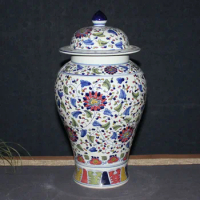 Jingdezhen ceramic ginger jars Antique Porcelain temple jars blue and white chinese vase antique chinese porcelain jar