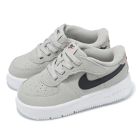 【NIKE 耐吉】童鞋 Force 1 Low EasyOn LV8 1 TD 小童 灰 黑 學步鞋 寶寶鞋 魔鬼氈(FZ1011-001)