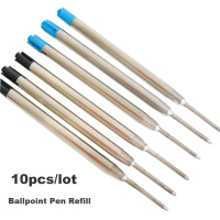 10PCS / LOT 0.5mm Panas Pejabat Tandatangan Logam Tinta Biru/Hitam Medium Nib Core Penambahan Pen Ba