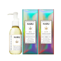 【HARU 含春】雙重大麻按摩精油 玫瑰喚醒+重生草舒緩 2入組(REJU+GLOW)