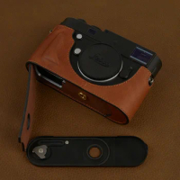 Handmade Genuine Leather Camera case Video Half Bag For Leica M240-P M240 M262 M246 TYP246 MM M-D ME and Battery port