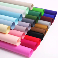 20 sheets 58x58cm Solid Color Matte Paper Waterproof OPP Material Florist Gift Flower Wrapping Paper for Wedding Deco