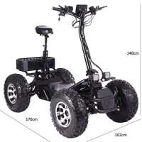 Hot sale 60V 50Ah 8000W 21 inch 4 wheels off road electric scooters powerful electric ATV adult from direct factory