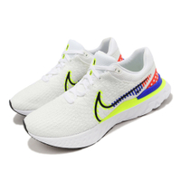 Nike 慢跑鞋 React Infinity Run FK 3 PRM 男鞋 白 黃 黑 針織鞋面 緩震 DX1629-100
