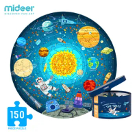 Mideer 150pcs Children Educational Toys Montessori Paper Cartoon Jigsaw Puzzle Learning Interactive Toys With Gift Box For Kids