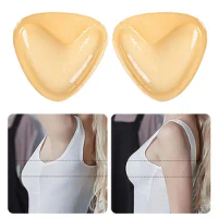 New Waterproof Heart-shaped Chest Patch Double-sided Skin Silicone Non-slip Strapless Seamless Tape Bra Invisible Anti-expa E1Z3