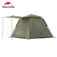 Naturehike Ango 2024 Automatic Tent 3 Person Large Waterproof Family Camping Tent Pop Up Self Outdoor Gazebo Hiking Tourist Tent