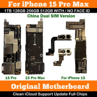 Motherboard Support iOS Update For iPhone 15 Pro Max / 15Pro Clean iCloud Logic Board Full Chips Working China Version Dual Sim