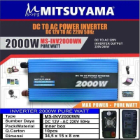 Power Inverter Pure Sine 2000Watt 12V Inverter Pure Watt 2000Watt Mura