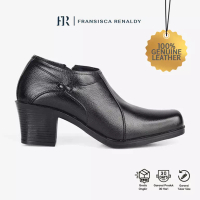 Fransisca Renaldy Sepatu Boots Ankle L.Vania 01 Black - Fransisca Renaldy