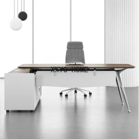 Boss Desk Simple Modern Designer President Table and Chair Combination