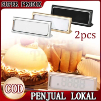 Tag Holder Emas Hitam Silver 2pcs Price Label Holder Logam Tag Label Display Harga Price Tag Pemegan