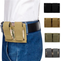 Tactical Speedloader Pouch Case Holder Nylon Hunting Double Speedloader Belt Universal Fit .357 .44 Most from .38 to .45 Colt