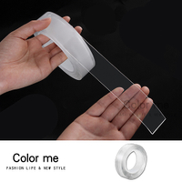雙面膠 壓克力膠 強力雙面膠 透明雙面膠 奈米膠帶 透明膠帶 F款 透明 壓克力雙面膠【Z065】Color me