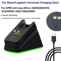 Charging Dock Module part for Razer DeathAdder Viper Ultimate, Viper V2,for Logitech GPW,G502 Wireless,G703, G903 HERO Mouse