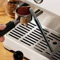 Coffee Grinder Brush Coffee Powder Bean Grain Cleaner 5.5" Long Nylon Bristles Coffee Brush for Bar BBQ Hand Grinder Accessories