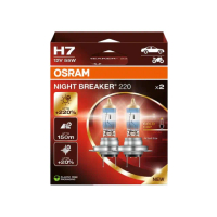 【Osram 歐司朗】H7 Night Breaker 220(增亮達220%大燈 遠燈 H7燈泡)