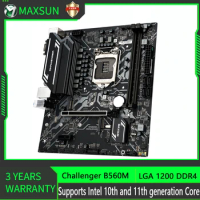 MAXSUN B560M Motherboard LGA 1200 Dual channel DDR4 64GB M.2 10th/11th Gen Intel Core i3 i5 i7 CPU Intel B560 Mainboard