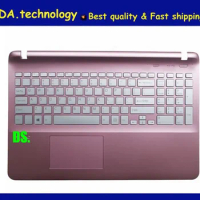 MEIARROW New/Orig For sony vaio svf15 svf152 svf1521 svf151svf153 svf1541 svf15e US keyboard upper cover Touchpad Pink