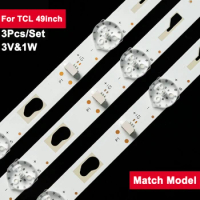 930mm 3V Tv Backlight Bar For TCL 49inch 49HR332M11A2 3Pcs/Set Led Strip Light Parts of Tv 49FS435 49SK6000 T49FSL6010 49D1200