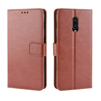 For Oneplus 6T McLaren Edition Case Luxury Leather Flip Wallet Phone Case For One plus 6T Case Stand Function Card Holder