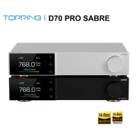 TOPPING D70 PRO SABRE Hi-Res Audio DAC Decoder ES9039SPRO chip Bluetooth 5.1 LDAC 12V Trigger Colour Display Remote Control dunu