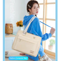 Woman Laptop Bag Tablet PC Sleeve Waterproof Notebook Case Single Shoulder Bag Hand Bag Briefcase for Mackbook Dell Asus Lenovo