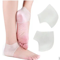 1Pair Feet Care Socks Silicone Moisturizing Gel Heel Socks Foot Skin Care Protectors Anti cracking Heel Protector Pain Relief
