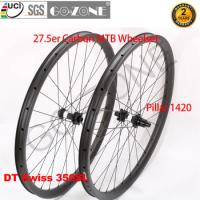 Factory Direct Sales Tubeless Carbon MTB Wheelset 27.5 Light DT Swiss 350SL Thru Axle / Quick Release / Boost DT Swiss Wheelset