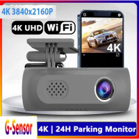ZHANZHI L2 Car DVR WiFi UHD Dash Cam 4K for Car Surveillance Cameras Video Recorders 2160P Dashcam 24H Parking Monitor