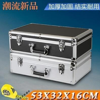 特價~手提箱鋁合金工具箱大號帶鎖金屬收納箱子儀器儀錶展示維修箱~