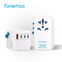 fonemax Gan Charger 100W USB C PD Fast Charger QC4.0 3.0 Quick Charge Portable Phone Charger For iPhone 13 Macbook Laptop Tablet