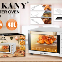 02 SOKANY10013 household electric oven 40L large capacity automatic multi-function baking is specially provided
