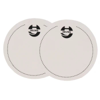Finest 2Pcs Bass Drum Patch Drum Skin Replacement Parts 65mm/2.56inch Diameter White