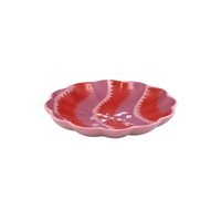 จาน Scallop Dish ลาย Rebel สีชมพู