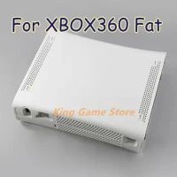 1set For XBOX 360 Fat Black White Housing Shell Case for xbox 360 phat game console housing shell case cover with buttons