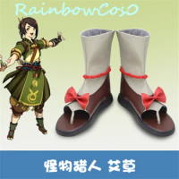 Monster Hunter rise Artemisia Cosplay Shoes Boots Game Anime Halloween Christmas RainbowCos0 W1830