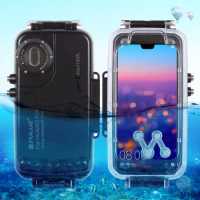 Roadfisher 40m/130ft Waterproof Dustproof Diving Housing Underwater Cover Case Seal Shell for Phone Huawei P20 Pro Mate 20 Pro