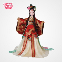 可兒娃娃中國古裝服飾新娘木蘭紅妝洋娃娃女孩玩具兒童禮物9095