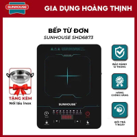 Bếp từ đơn SUNHOUSE SHD6873, KÈM NỒI LẨU SIZE 30, CÔNG SUẤT 2200W hàng chính hãng bảo hành 12 tháng